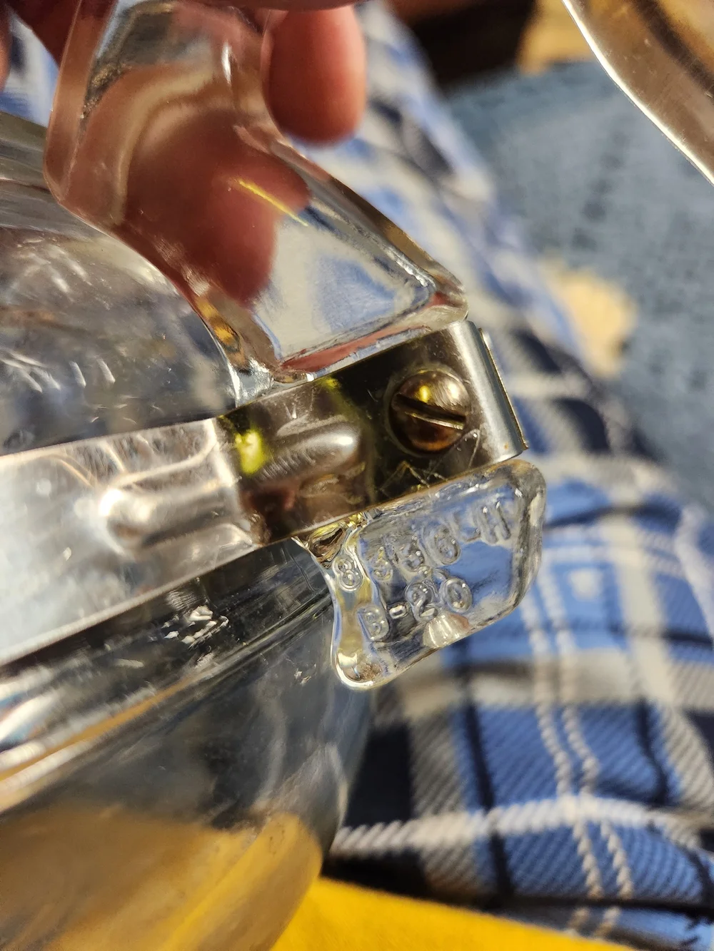 Pyrex clear glass